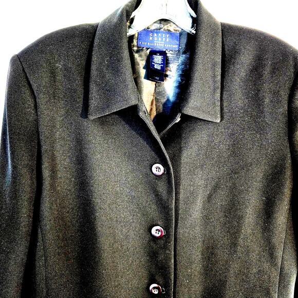 Liz Claiborne Women's Blazer 12 Black Buttons Misses Size Large L Coat Jacket - Picture 2 of 6